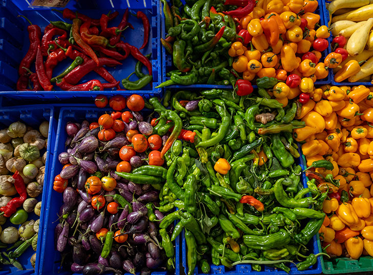 A close up of vegetables in crates. Links to Gifts of Life Insurance life.jpg