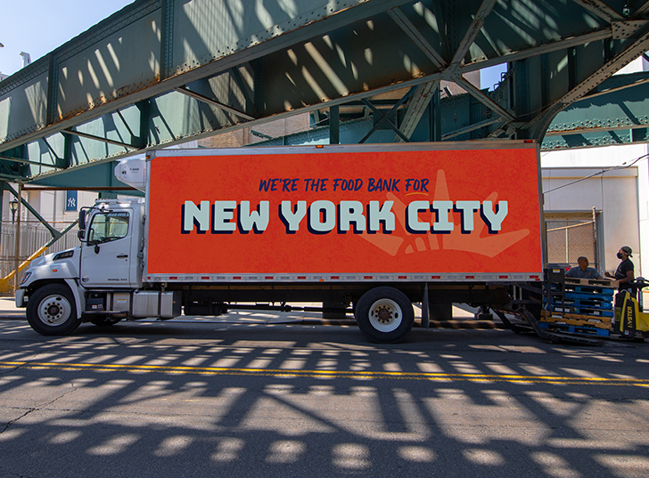 A Food Bank For NYC truck parked on the street. Links to Gifts by Estate Note estate.jpg